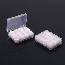 12Pcs Wax Cotton Ear Plugs Anti Noise Snoring Sleeping Plugs Sound Insulation Ear Protection Earplugs For Travel Noise Reduction