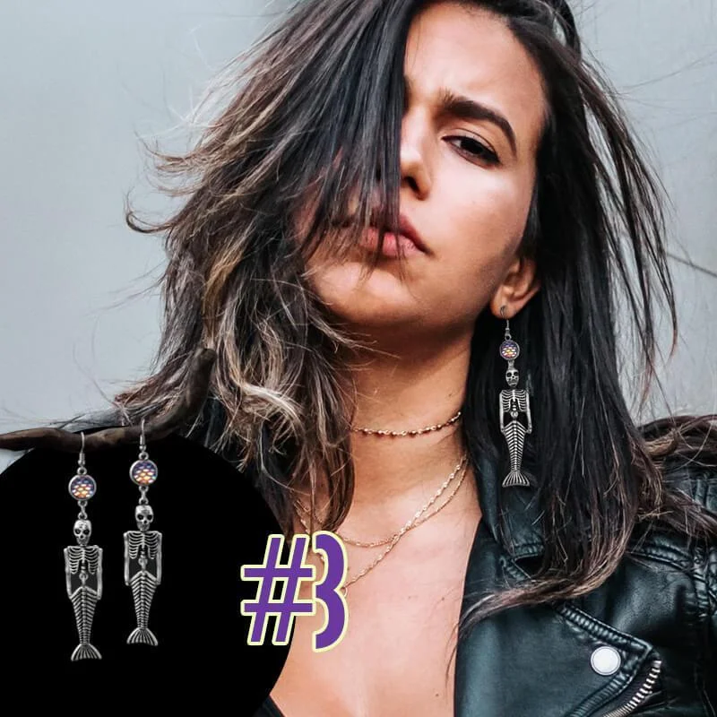 Halloween Handmade Vintage Skeleton Skull Dangle Earrings Long Earings For Women Jewelry Party Gifts Aretes De Mujer Modernos
Halloween Handmade Vintage Skeleton Skull Dangle Earrings Long Earings For Women Jewelry Party Gifts Aretes De Mujer Modernos