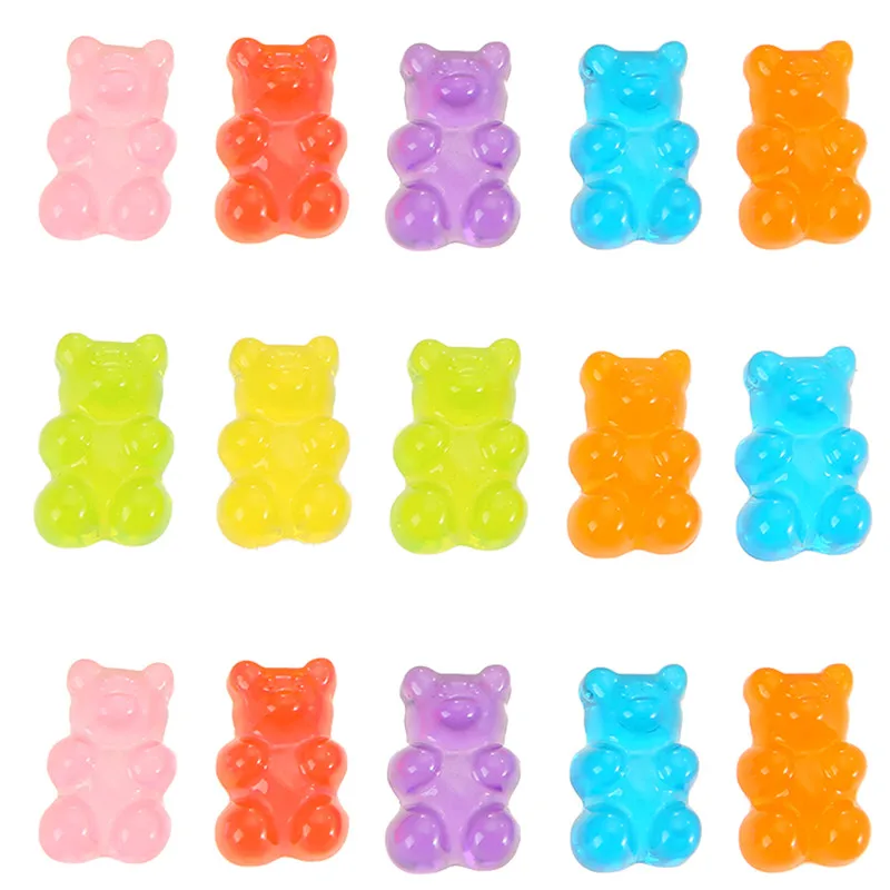 10pcs/lot Mixed Color Resin Gummy Bear Flat Back Cabochon For Women Jewelry Findings Handmade DIY Craft Accessories
10pcs/lot Mixed Color Resin Gummy Bear Flat Back Cabochon For Women Jewelry Findings Handmade DIY Craft Accessories