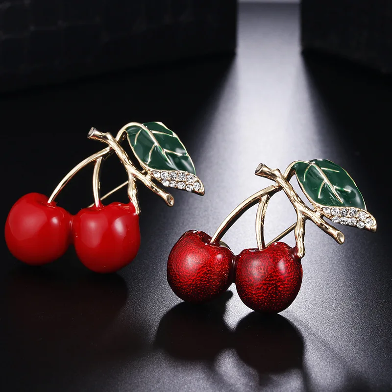 Enamel Cherry Brooch Fashion Cute Corsage Hijab Pins Party Accessories Scarf Turban Collar Fixed Brooch Pin
Enamel Cherry Brooch Fashion Cute Corsage Hijab Pins Party Accessories Scarf Turban Collar Fixed Brooch Pin