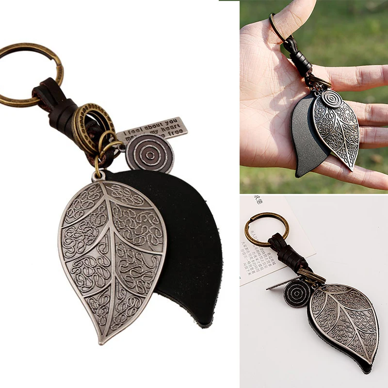 1PCS retro woven cowhide keychain personality trend jewelry big leaf pendant bag pendant accessories wholesale S78
1PCS retro woven cowhide keychain personality trend jewelry big leaf pendant bag pendant accessories wholesale S78