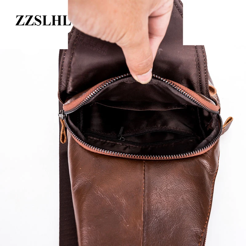 High Quality Genuine Leather Brand Design Mens Messenger Bag Travel Shoulder Fashion Male Crossbody Bag Zipper Buckle Chest Bag
High Quality Genuine Leather Brand Design Mens Messenger Bag Travel Shoulder Fashion Male Crossbody Bag Zipper Buckle Chest Bag