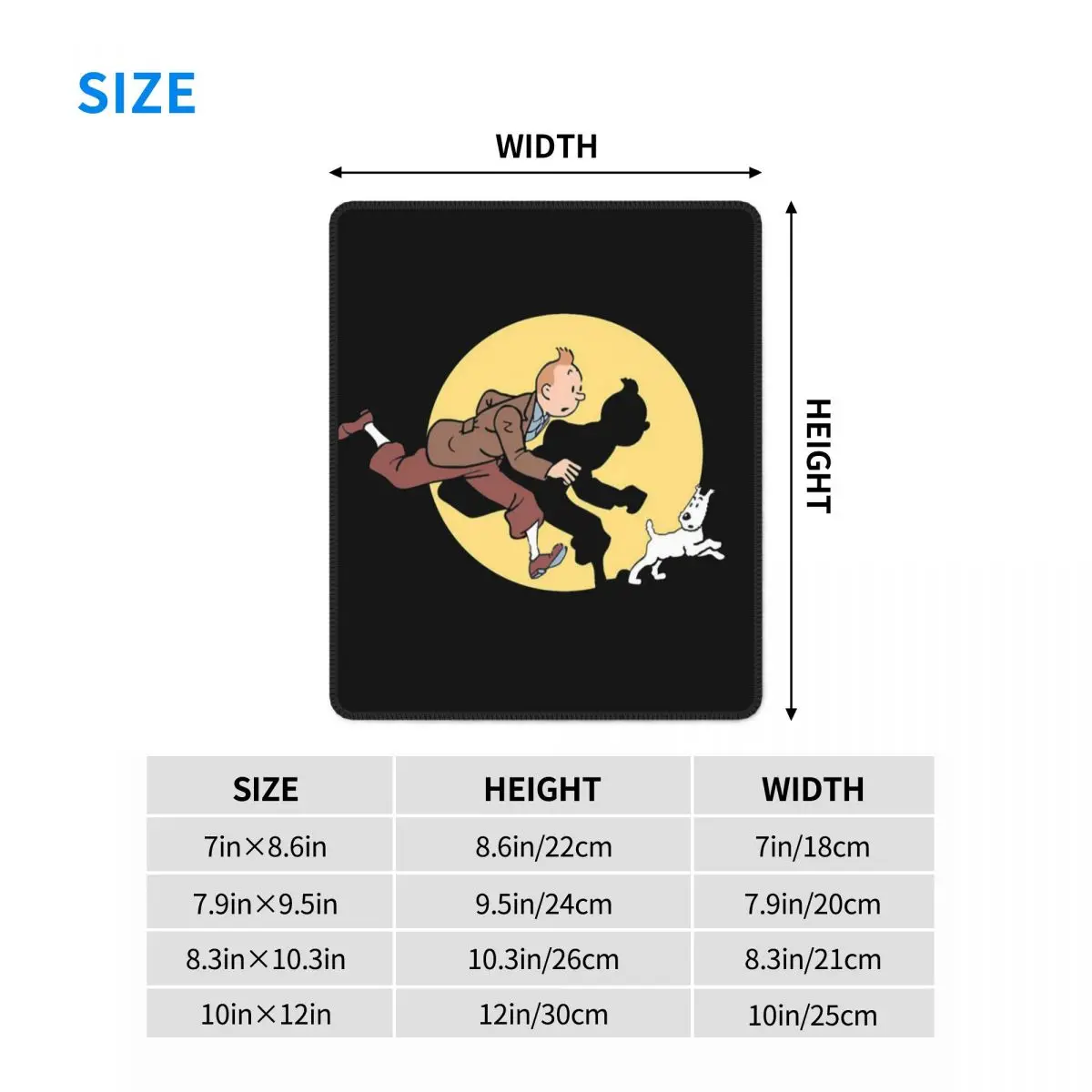 Tin Tin The Movie The Adventures Of Tintin Funny Mouse Pad Lockedge Mouse Mats Natural Rubber Office Home Deco Mat
Tin Tin The Movie The Adventures Of Tintin Funny Mouse Pad Lockedge Mouse Mats Natural Rubber Office Home Deco Mat
