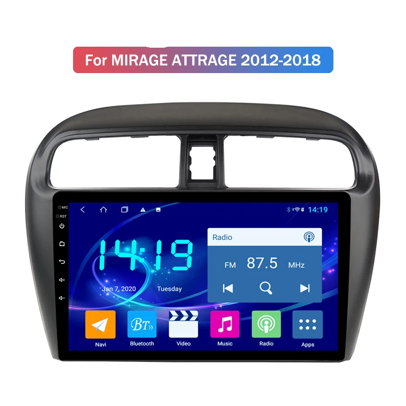 Car radio IPS 4G + 64G 9-inch Android 10 car DVD Gps player, Mitsubishi Mirage Attrage 2012-2018 built-in radio video navigation
Car radio IPS 4G + 64G 9-inch Android 10 car DVD Gps player, Mitsubishi Mirage Attrage 2012-2018 built-in radio video navigation