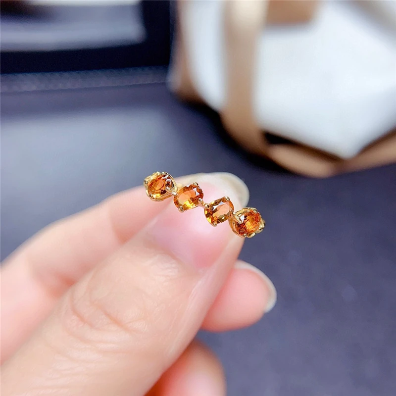 WEAINY Natural Citrine Single Row Ring S925 Sterling Silver Engagement Ring Birthstone Give Woman Gift With Certificate
WEAINY Natural Citrine Single Row Ring S925 Sterling Silver Engagement Ring Birthstone Give Woman Gift With Certificate