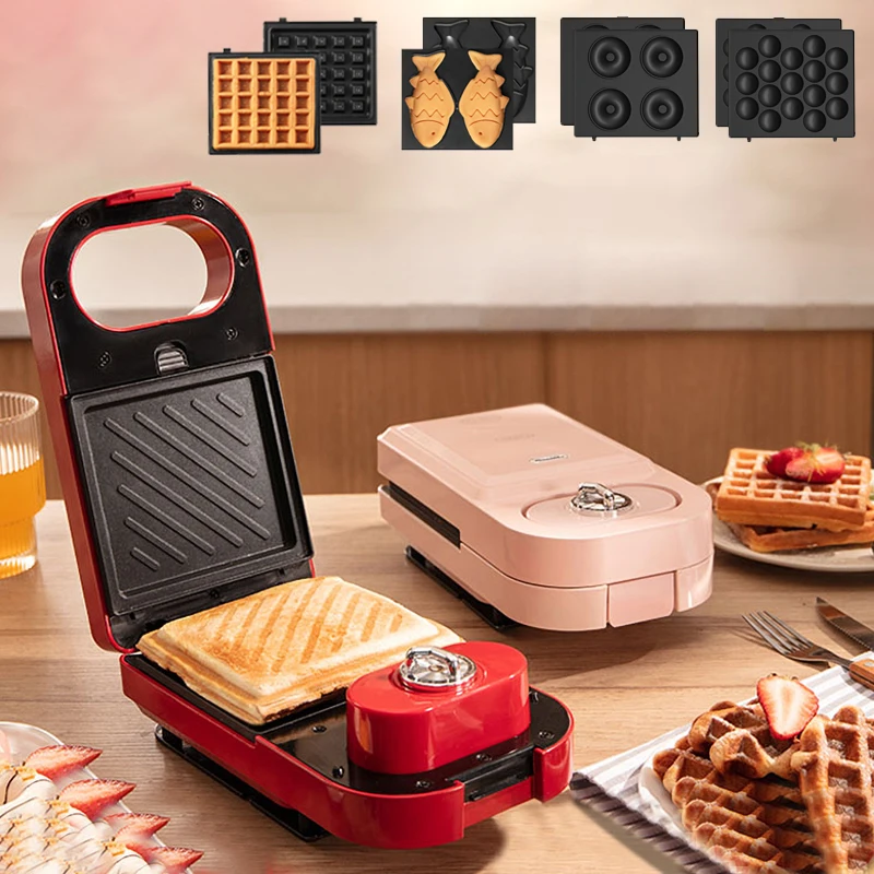 Electric Sandwich Maker Waffle Maker Toaster Donuts Baking Multifunction Breakfast Machine Takoyaki Sandwichera 220V EU
Electric Sandwich Maker Waffle Maker Toaster Donuts Baking Multifunction Breakfast Machine Takoyaki Sandwichera 220V EU