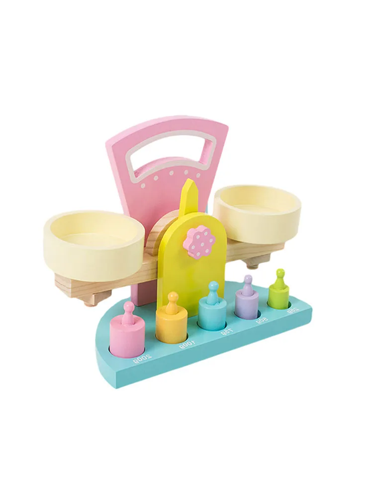Montessori Wooden Balance Scale Toy Balances Toys With Weights Play House Toys For Children Baby
Montessori Wooden Balance Scale Toy Balances Toys With Weights Play House Toys For Children Baby