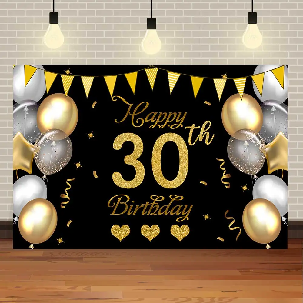 Adult 30th Birthday Party Dessert Table Decoration Backdrop Glitter Grey And Gold Balloon Background for Photo Studio Photocall
Adult 30th Birthday Party Dessert Table Decoration Backdrop Glitter Grey And Gold Balloon Background for Photo Studio Photocall