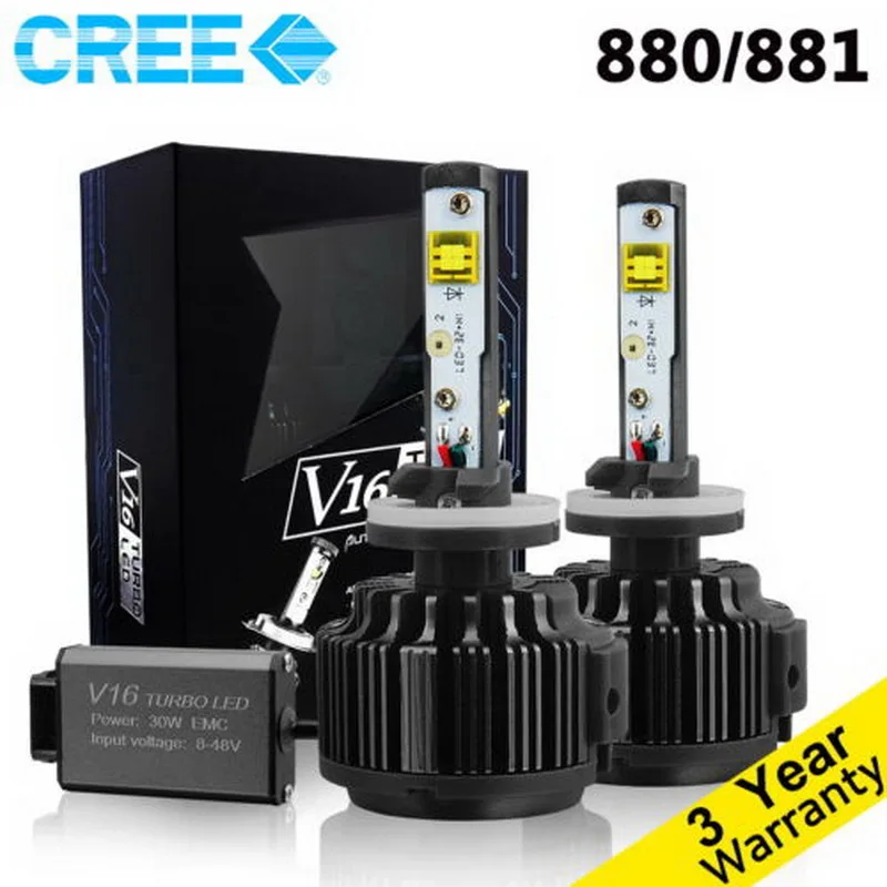 2*30W 3600LM 881 Led V6 Car Headlight Conversion Kit Driving Fog Lamp Bulb DRL 6000K Car Light Sourcing,free shipping
2*30W 3600LM 881 Led V6 Car Headlight Conversion Kit Driving Fog Lamp Bulb DRL 6000K Car Light Sourcing,free shipping