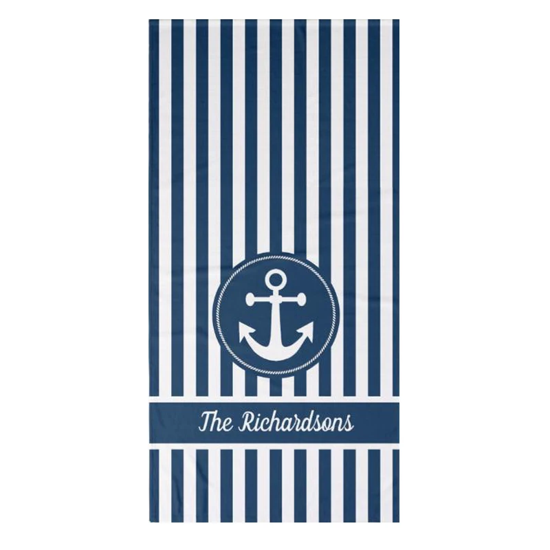 Nautical anchor with rope Navy blue stripes Personalized bathroom towel Set Classic Custom Name Text Face towels Birthday gift
Nautical anchor with rope Navy blue stripes Personalized bathroom towel Set Classic Custom Name Text Face towels Birthday gift