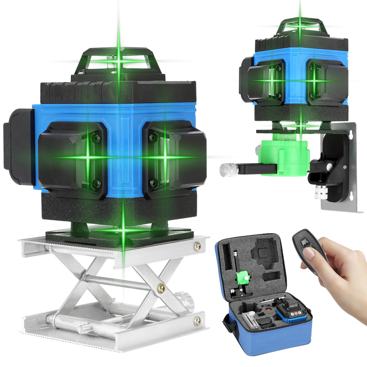 4D 16 Lines Laser Level Green Beam 360 Horizontal And Vertical Cross Lines Auto Self-Leveling APP Remote Control Laser Levels
4D 16 Lines Laser Level Green Beam 360 Horizontal And Vertical Cross Lines Auto Self-Leveling APP Remote Control Laser Levels