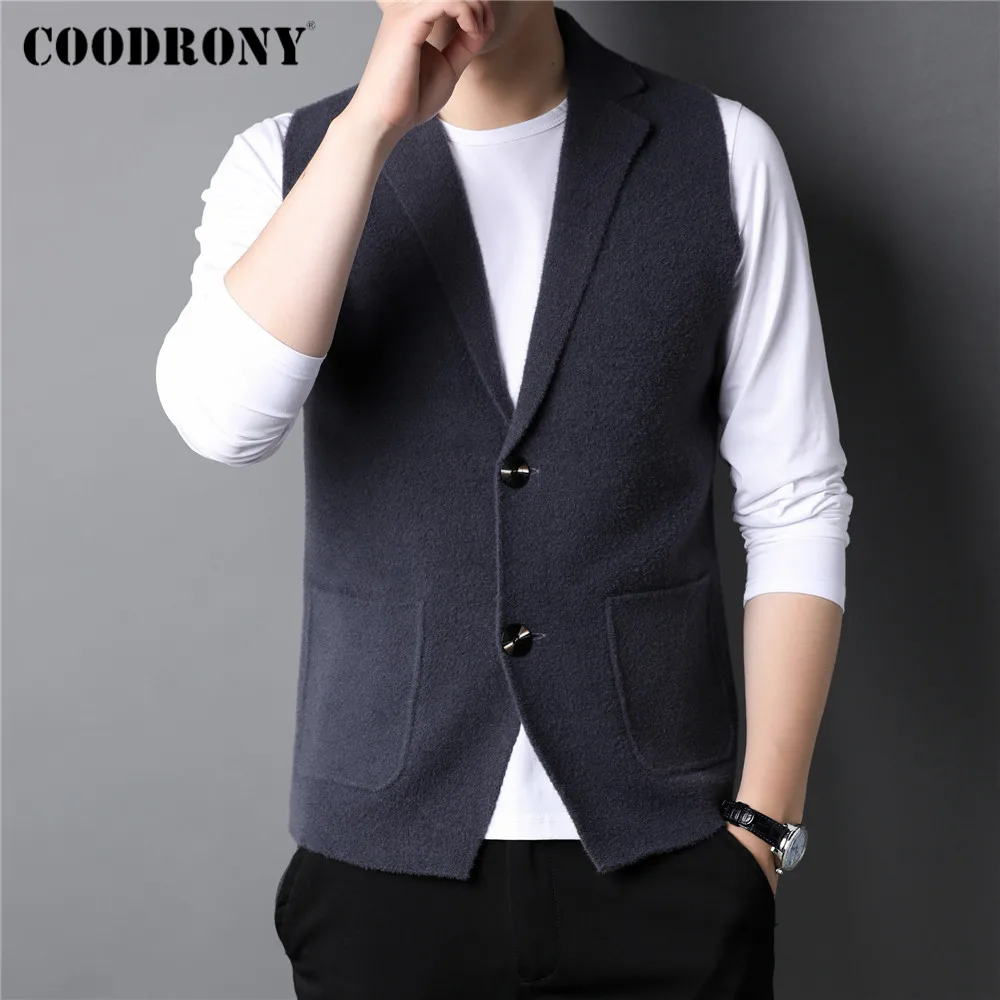 COODRONY Brand Autumn Winter New Arrival Soft Warm Knitwear Sleeveless Vest Sweater Business Casual Cardigan Men Clothing C2136
COODRONY Brand Autumn Winter New Arrival Soft Warm Knitwear Sleeveless Vest Sweater Business Casual Cardigan Men Clothing C2136