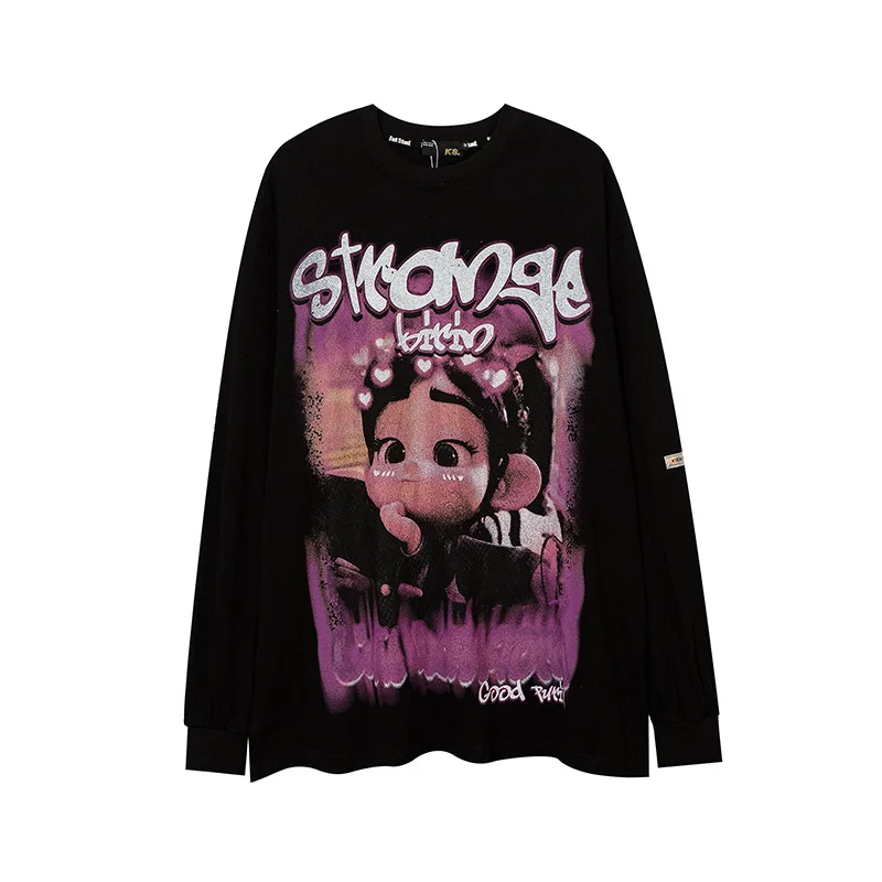 EukaaRu Harajuku Funny Cartoon Printed Long Sleeve T-shirt Men's Hip Hop Oversize Top Tee Woman Loose Streetwear Tshirts T-shirt
EukaaRu Harajuku Funny Cartoon Printed Long Sleeve T-shirt Men's Hip Hop Oversize Top Tee Woman Loose Streetwear Tshirts T-shirt