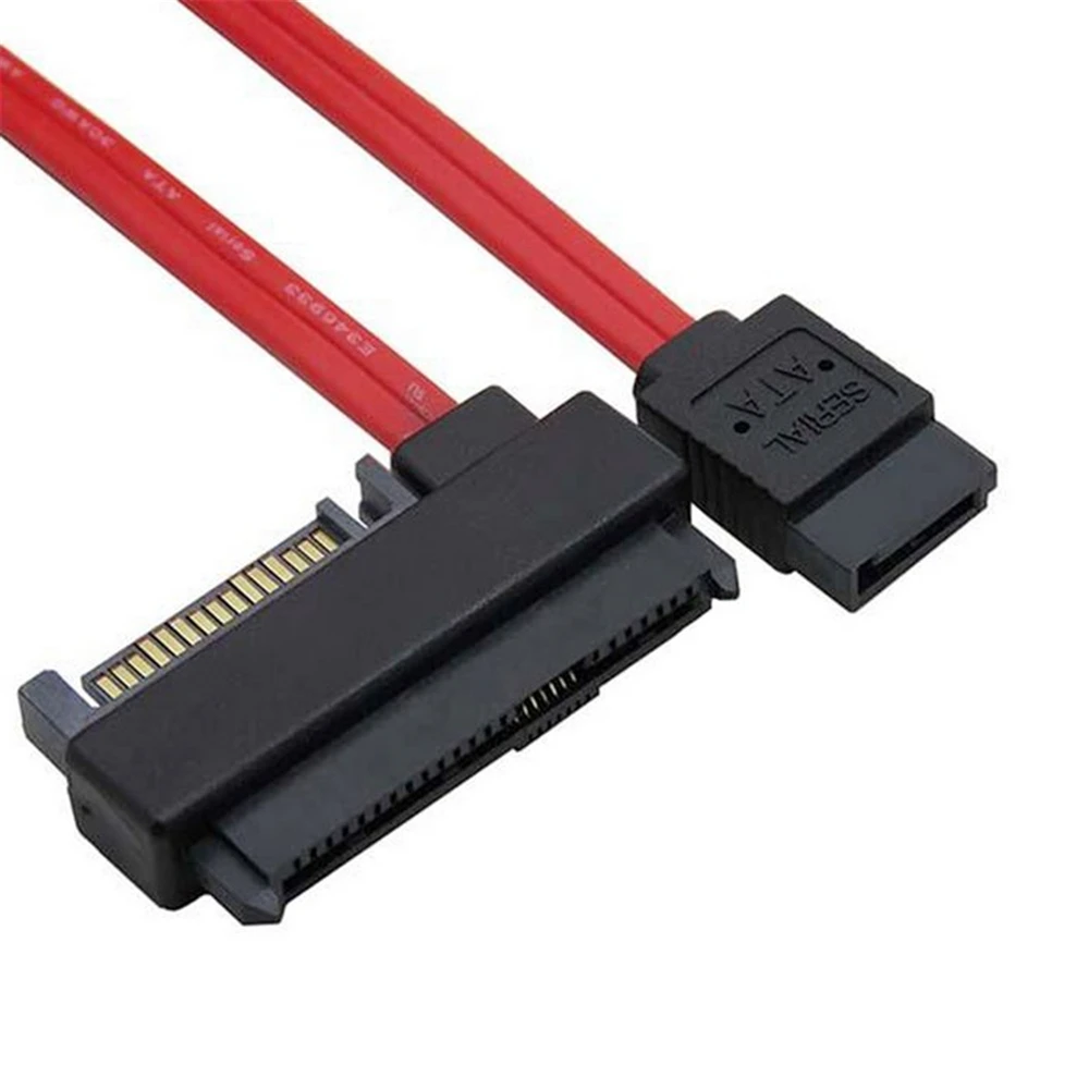 

qywo SFF-8482 SAS 29 Pin to SATA 7 Pin Hard Disk Drive Raid Cable 50cm with 15 Pin SATA Power Port red color