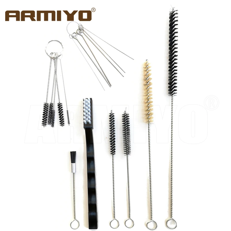 Armiyo 17pcs/set Airbrush Spray Gun Nozzle Cleaning Repair Tool Kit Stainless Steel Needle & Brush Set Clean Accessories
Armiyo 17pcs/set Airbrush Spray Gun Nozzle Cleaning Repair Tool Kit Stainless Steel Needle & Brush Set Clean Accessories