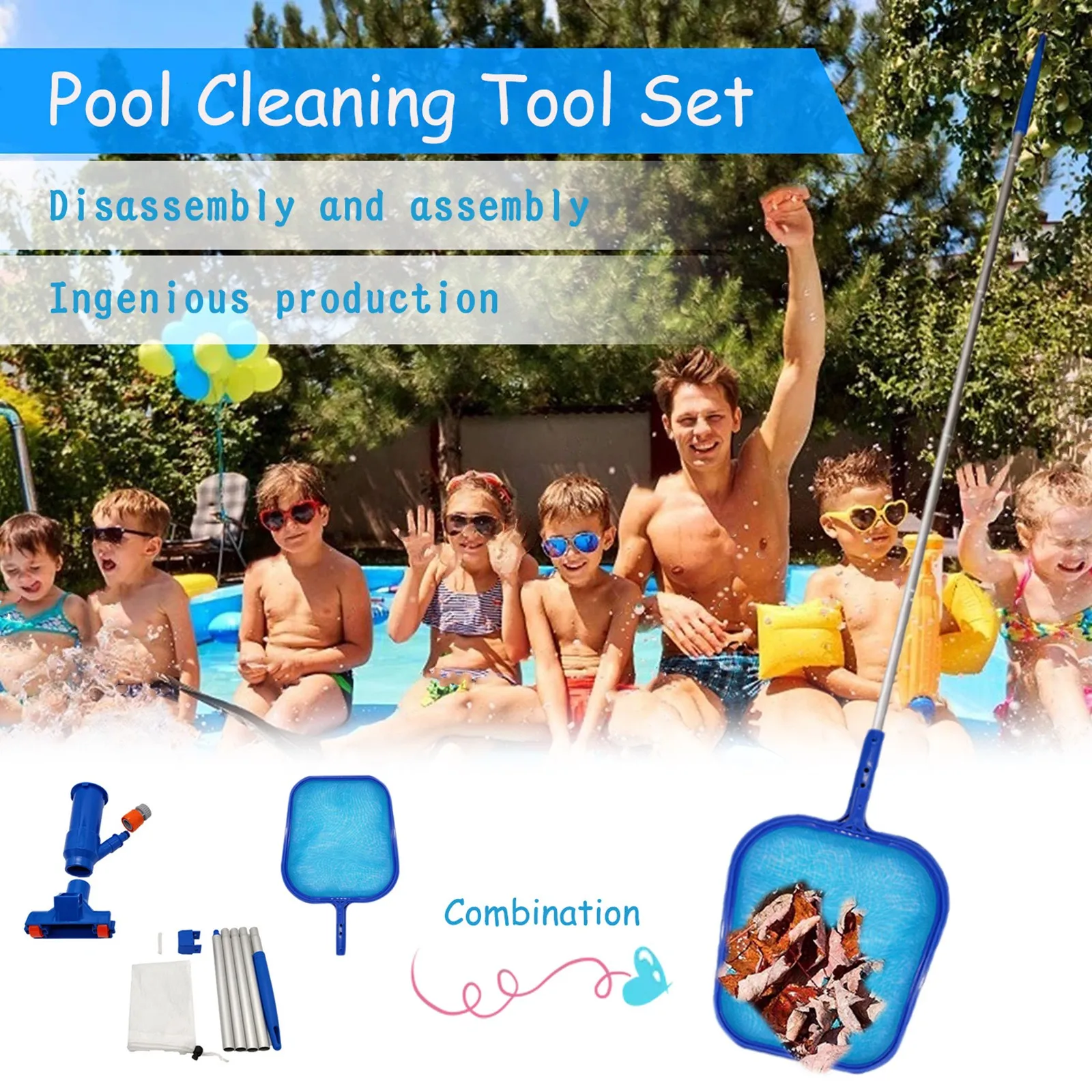 Professional Leaf Rake Mesh Frame Net Skimmer Cleaner Swimming Pool Spa Tool New Leaf Skimmer Net Tool
Professional Leaf Rake Mesh Frame Net Skimmer Cleaner Swimming Pool Spa Tool New Leaf Skimmer Net Tool