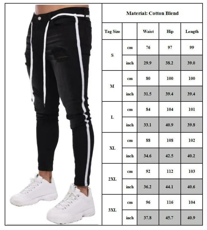 Fashion Men's Ripped Skinny Biker Jeans Destroyed Frayed Slim Fit Stretch Denim Pants New Style
Fashion Men's Ripped Skinny Biker Jeans Destroyed Frayed Slim Fit Stretch Denim Pants New Style
