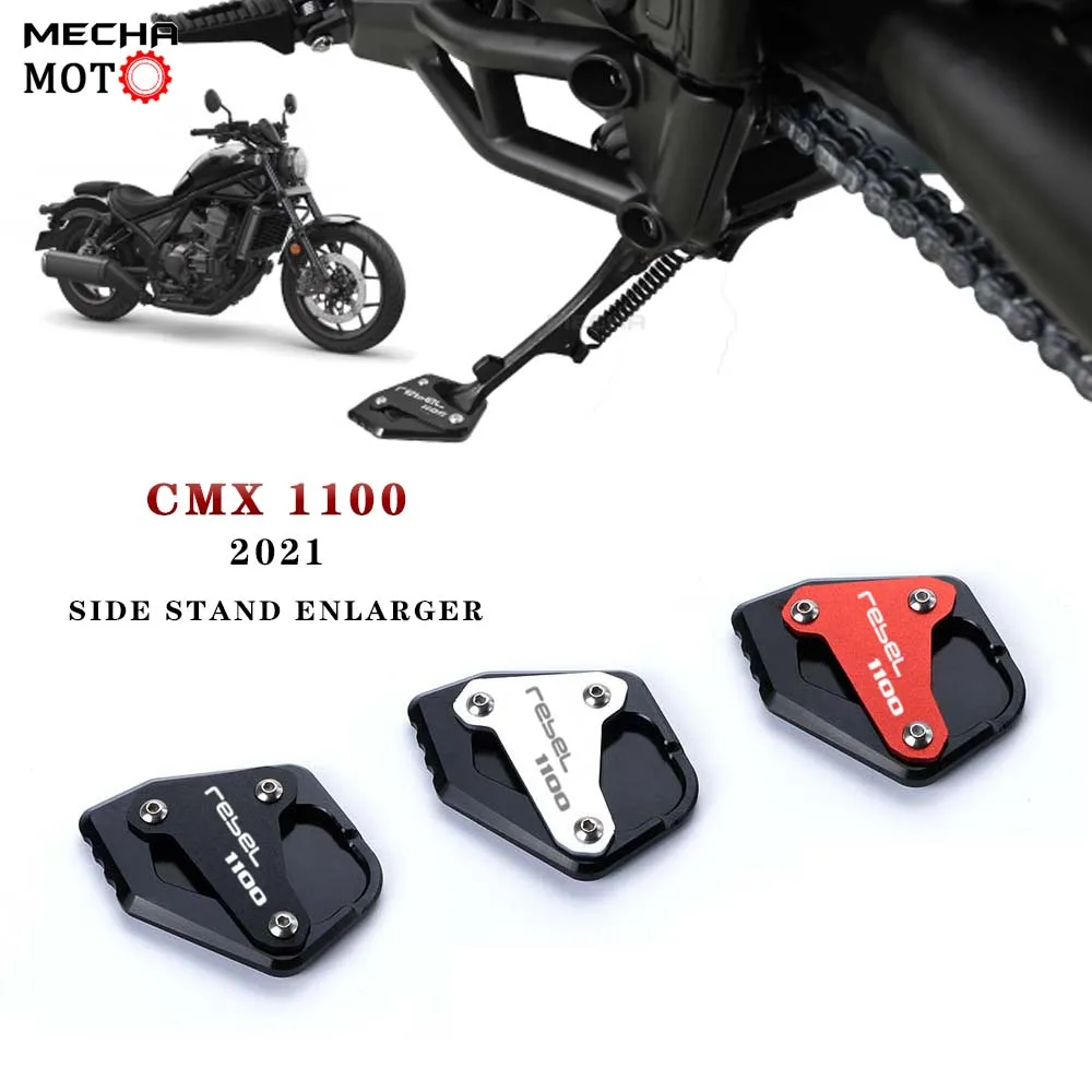 

Side Stand Enlarger FOR HONDA REBEL CMX1100 CMX 1100 2021 Motorcycle CM1100 Kickstand CNC Enlarge Extension