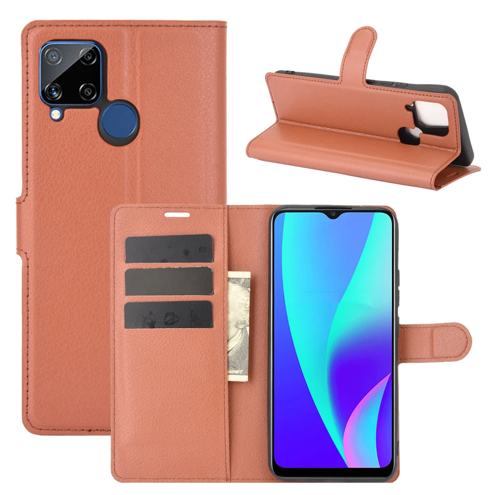 For Oppo Realme C15 Wallet Case Flip Leather Cover For Realme C15 Mobile Phone Case Flip Cover Kickstand with Card Holders
For Oppo Realme C15 Wallet Case Flip Leather Cover For Realme C15 Mobile Phone Case Flip Cover Kickstand with Card Holders