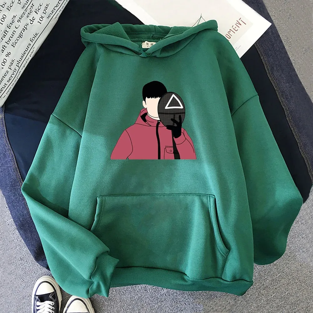 Squid Game costume Hoodie Harajuku squid game Six Round Sudadera 오징어게임 juego del calamar Long Sleeve sweatshirts Crew Neck Tops
Squid Game costume Hoodie Harajuku squid game Six Round Sudadera 오징어게임 juego del calamar Long Sleeve sweatshirts Crew Neck Tops