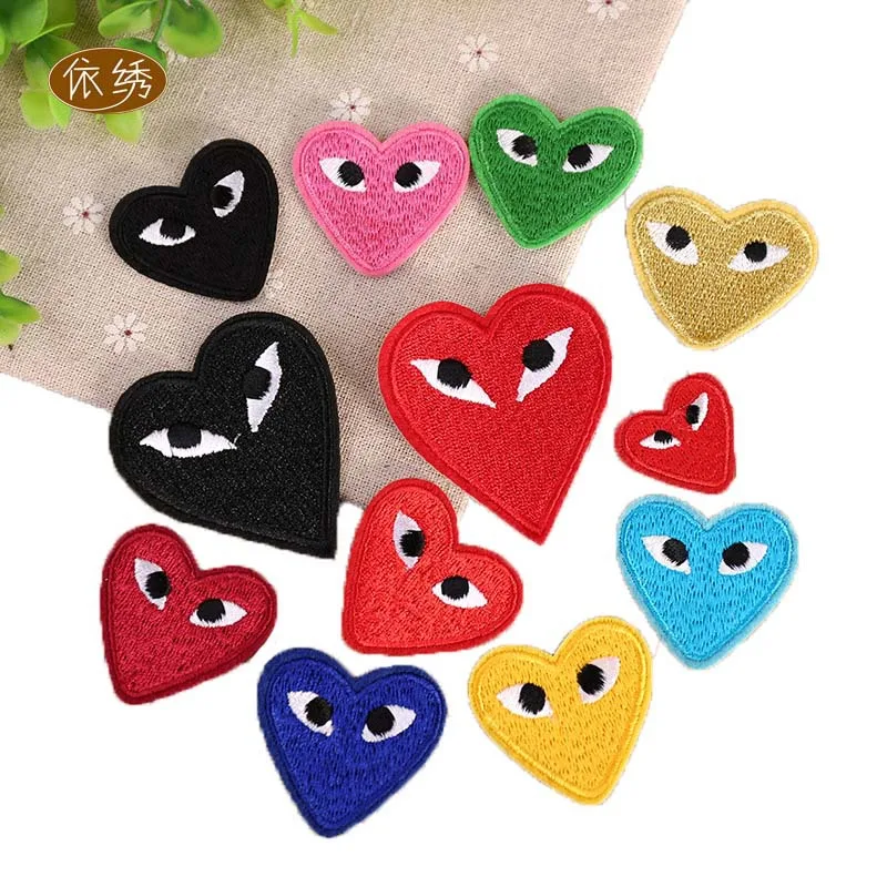 Cute heart-shaped eye patch patch applique label embroidery Zhangzi applique patch hole decoration patch full embroidery
Cute heart-shaped eye patch patch applique label embroidery Zhangzi applique patch hole decoration patch full embroidery