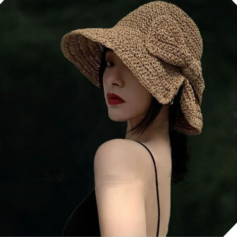 Fashion Straw Fisherman Hat Sunscreen Fashion Bucket Hat with Bow Female Summer Foldable Sunshade Women Sun Hat Cute Kawaii Hat
Fashion Straw Fisherman Hat Sunscreen Fashion Bucket Hat with Bow Female Summer Foldable Sunshade Women Sun Hat Cute Kawaii Hat