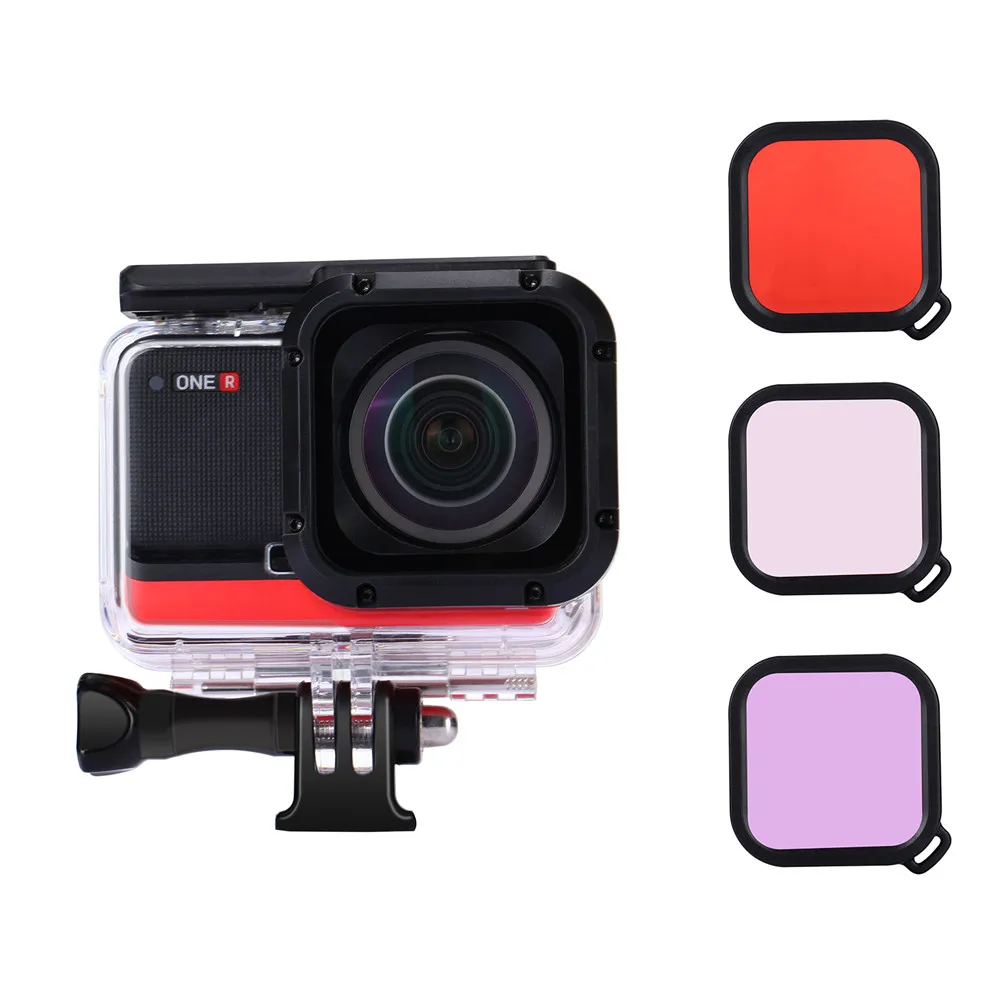 For Insta360 ONE R 1-Inch Edition Camera Underwater Housing Waterproof Shell Protective Housing Dive Case IPX8 60M with Filters
For Insta360 ONE R 1-Inch Edition Camera Underwater Housing Waterproof Shell Protective Housing Dive Case IPX8 60M with Filters