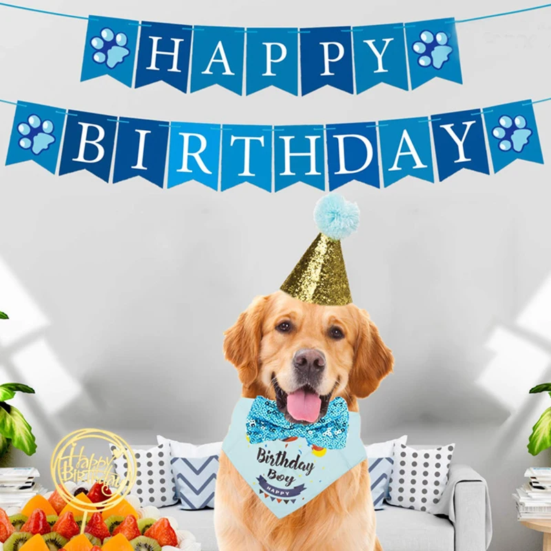 1PC Pet Party Decoration Set Blue Pink Dog Birthday Party Pet Pull Flag Cake Hat Decoration for DIY Pet Party Supplies
1PC Pet Party Decoration Set Blue Pink Dog Birthday Party Pet Pull Flag Cake Hat Decoration for DIY Pet Party Supplies