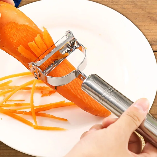 Convenient Double Planing Grater Kitchen Cooking Tools Creative Stainless Steel Fruit Vegetable Peeler
Convenient Double Planing Grater Kitchen Cooking Tools Creative Stainless Steel Fruit Vegetable Peeler