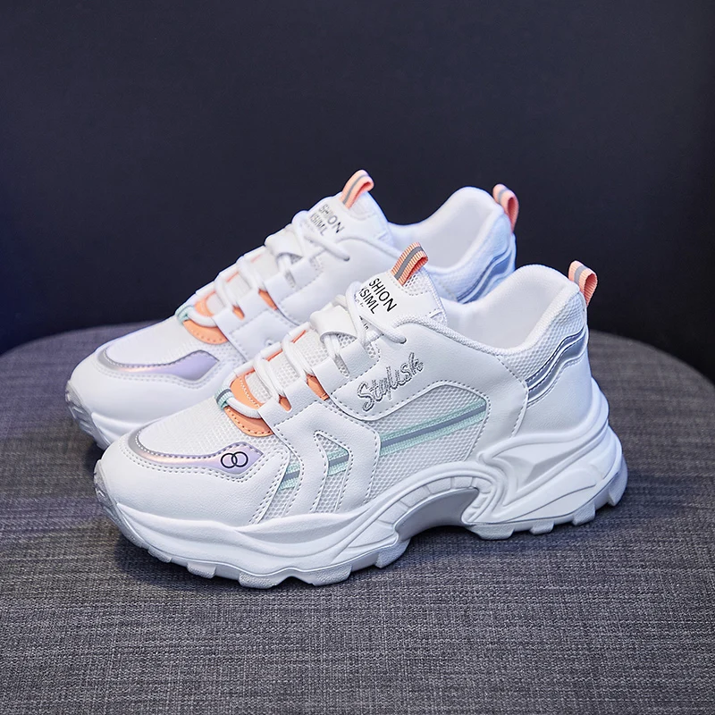 Women's Chunky Sneakers Thick Bottom Platform Vulcanize Shoes Fashion Breathable Casual Shoes for Woman Female 2021 New
Women's Chunky Sneakers Thick Bottom Platform Vulcanize Shoes Fashion Breathable Casual Shoes for Woman Female 2021 New