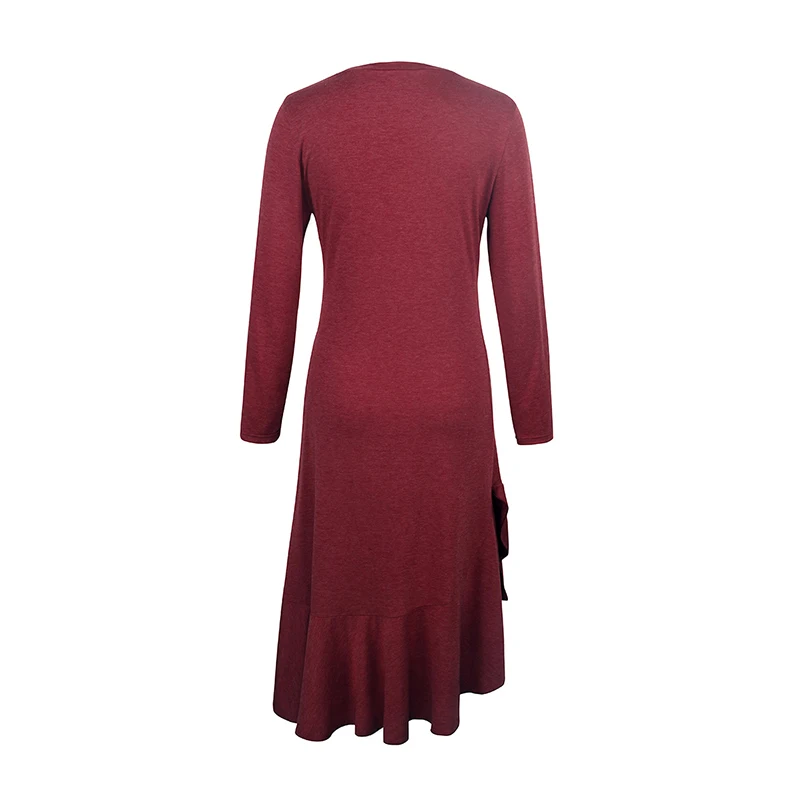 2020 Autumn Spring Women's Long Dress Office Ladies Solid Slim Vestidos Femme Long Sleeve o Neck Casual Ladies Elegant Dresses 
2020 Autumn Spring Women's Long Dress Office Ladies Solid Slim Vestidos Femme Long Sleeve o Neck Casual Ladies Elegant Dresses
