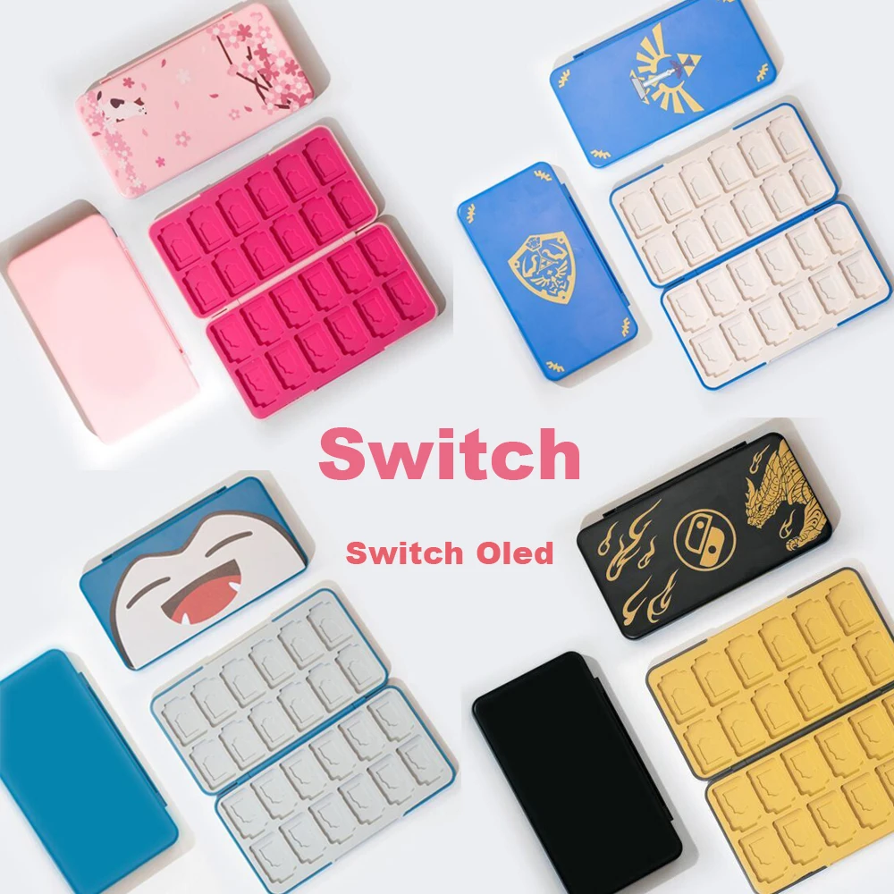 NS Switch Oled 24 слота коробка для хранения игровых карт переключатель игр SD Держатель
