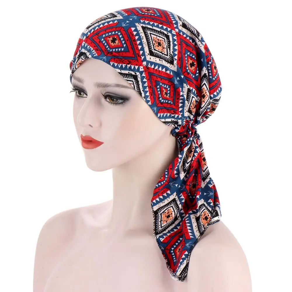 New curved floral cloth two tail flower turban hat Muslim simple turban hat chemotherapy hat
New curved floral cloth two tail flower turban hat Muslim simple turban hat chemotherapy hat