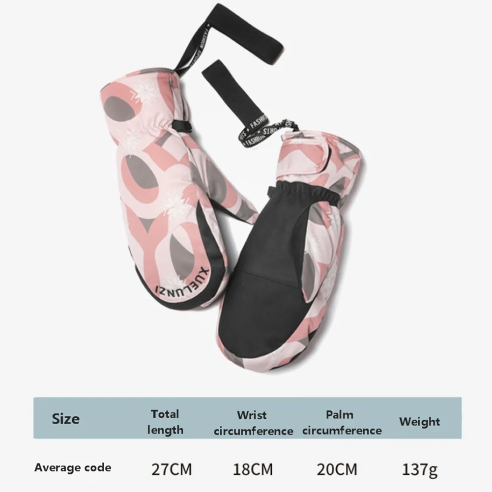 Women Ski Gloves Adjustable Winter Gloves Thermal Windproof Waterproof Gloves For Snowboard Skiing Riding
Women Ski Gloves Adjustable Winter Gloves Thermal Windproof Waterproof Gloves For Snowboard Skiing Riding