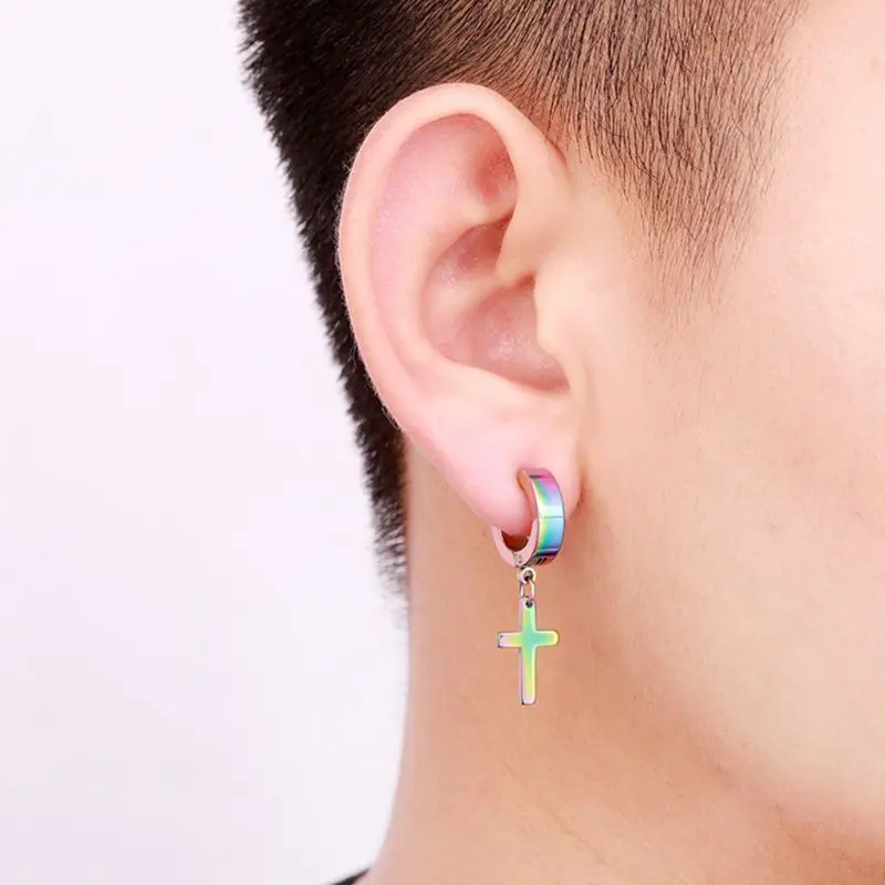6 Pair/set Fashion Stainless Steel Punk Earrings Men Women Simple Wild Cross Pendant Earring Jewelry Couples Ear Stud Gifts
6 Pair/set Fashion Stainless Steel Punk Earrings Men Women Simple Wild Cross Pendant Earring Jewelry Couples Ear Stud Gifts