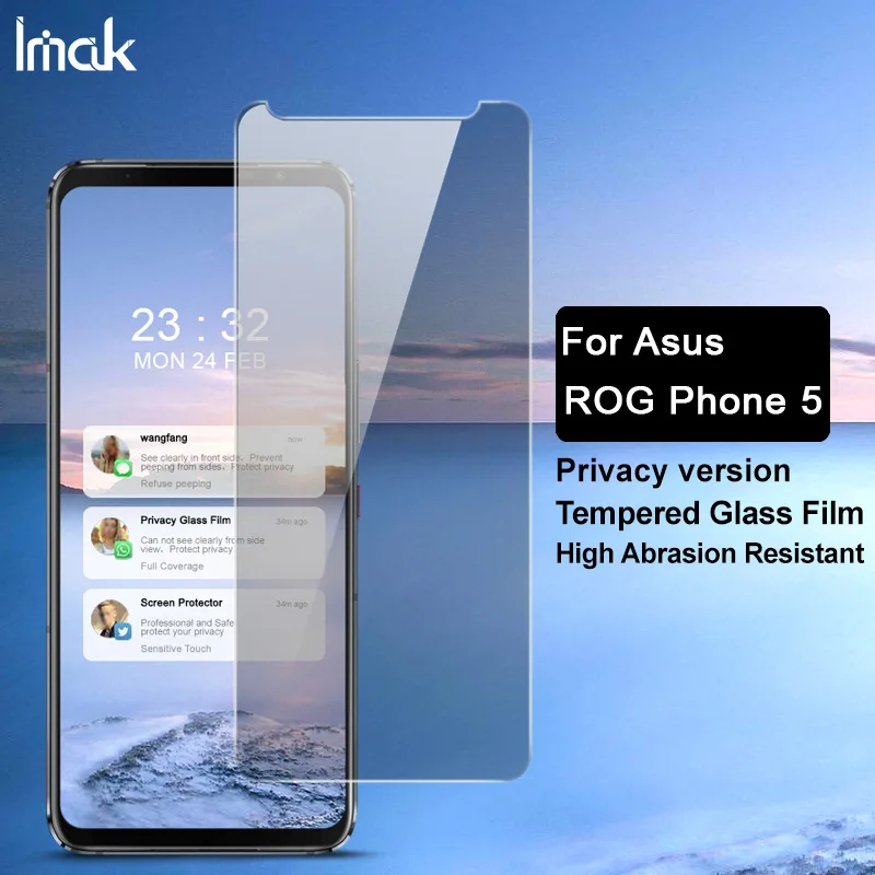 For ROG Phone 5 5s/ Rog 5 5s Pro Glass IMAK Privacy Protecty Tempered Glass for ROG Phone 5 Ultimate Full Coverage Anti Glare
For ROG Phone 5 5s/ Rog 5 5s Pro Glass IMAK Privacy Protecty Tempered Glass for ROG Phone 5 Ultimate Full Coverage Anti Glare