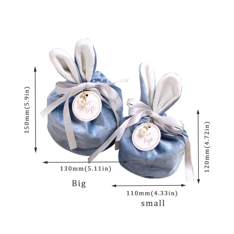 Easter Cute Bunny Gift Packing Bags Velvet Valentine's Day Rabbit Chocolate Candy Bag Wedding Birthday Party Jewelry Organizer
Easter Cute Bunny Gift Packing Bags Velvet Valentine's Day Rabbit Chocolate Candy Bag Wedding Birthday Party Jewelry Organizer
