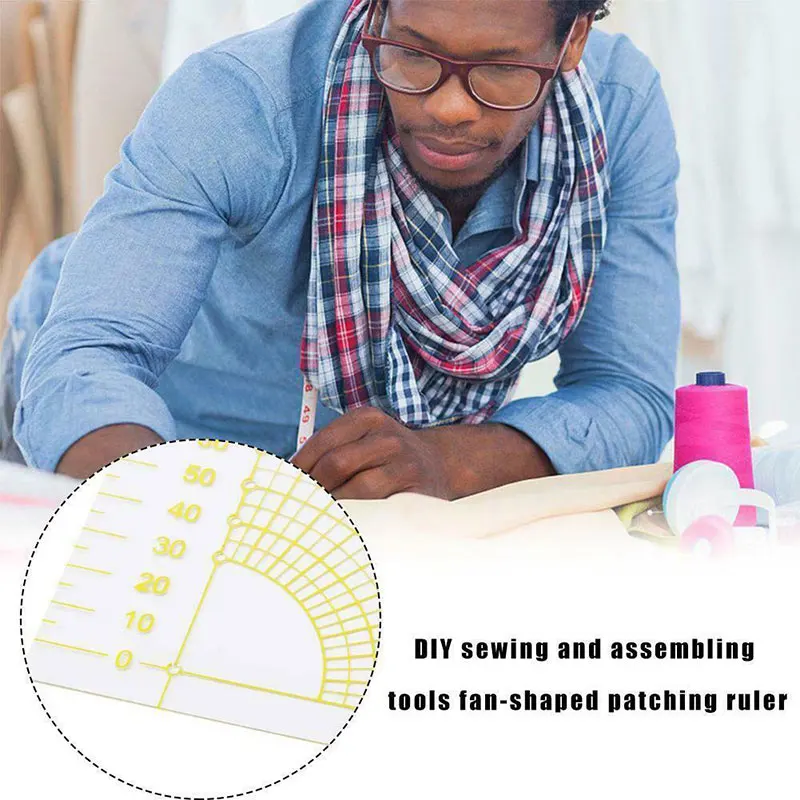 HOT Tailor Sewing Tool Quilting Patchworks Scrapbook Fan Foot Ruler DIY Tool NDS
HOT Tailor Sewing Tool Quilting Patchworks Scrapbook Fan Foot Ruler DIY Tool NDS