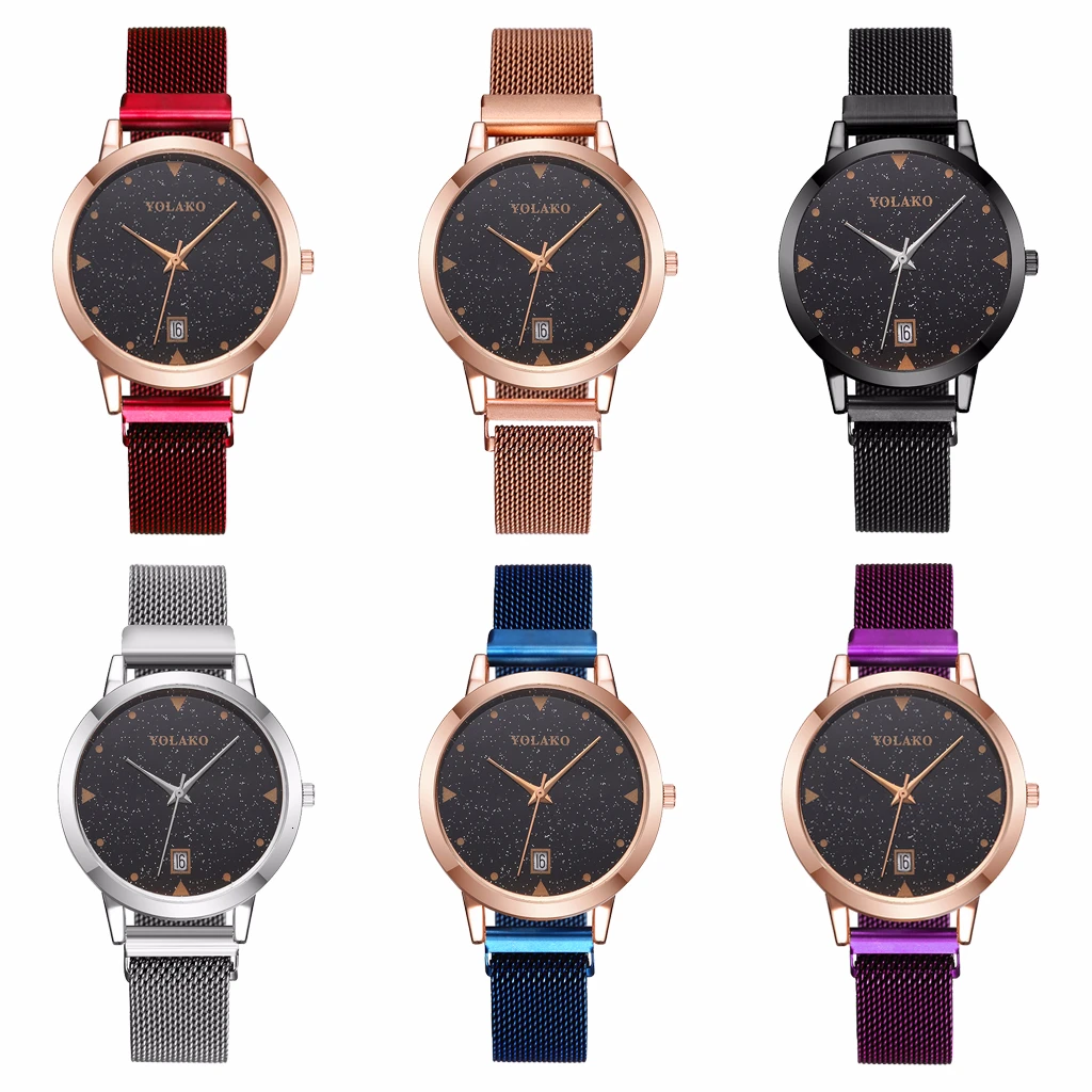 Women Magnetic Starry Sky Watch with Calendar Luxury Ladies Quartz Watch Gift Clock Relogio Feminino Dress Clock Reloj Mujer
Women Magnetic Starry Sky Watch with Calendar Luxury Ladies Quartz Watch Gift Clock Relogio Feminino Dress Clock Reloj Mujer