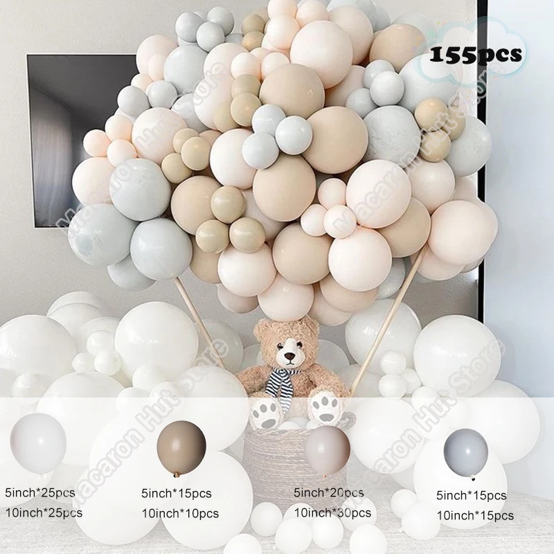 155pcs Doubled Cream Peach Wedding Birthday Party Backdrop Baby Shower Gender Reveal Decoration Dinner Latex Balloon Garland Kit
155pcs Doubled Cream Peach Wedding Birthday Party Backdrop Baby Shower Gender Reveal Decoration Dinner Latex Balloon Garland Kit