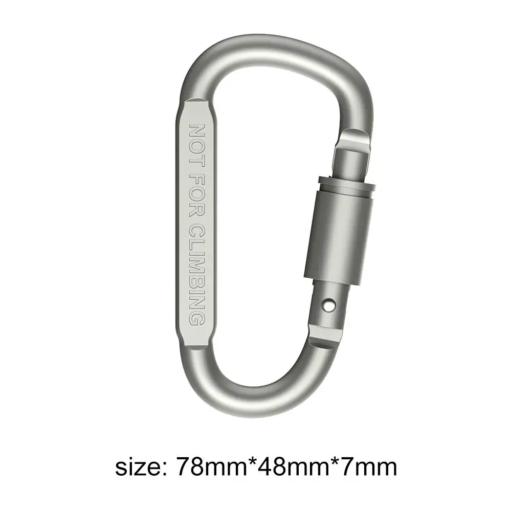 6pcs Aluminum Alloy D-ring Carabiner Outdoor Climbing Hiking Hammock Snap Buckle Elaborate Manufacture Prolonged Durable
6pcs Aluminum Alloy D-ring Carabiner Outdoor Climbing Hiking Hammock Snap Buckle Elaborate Manufacture Prolonged Durable