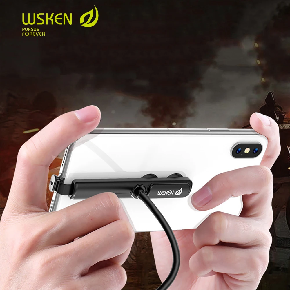 Игровой зарядный кабель WSKEN для телефона iPhone XS Max 12 11 Pro X 8 7 6 USB Type C Micro Samsung Huawei