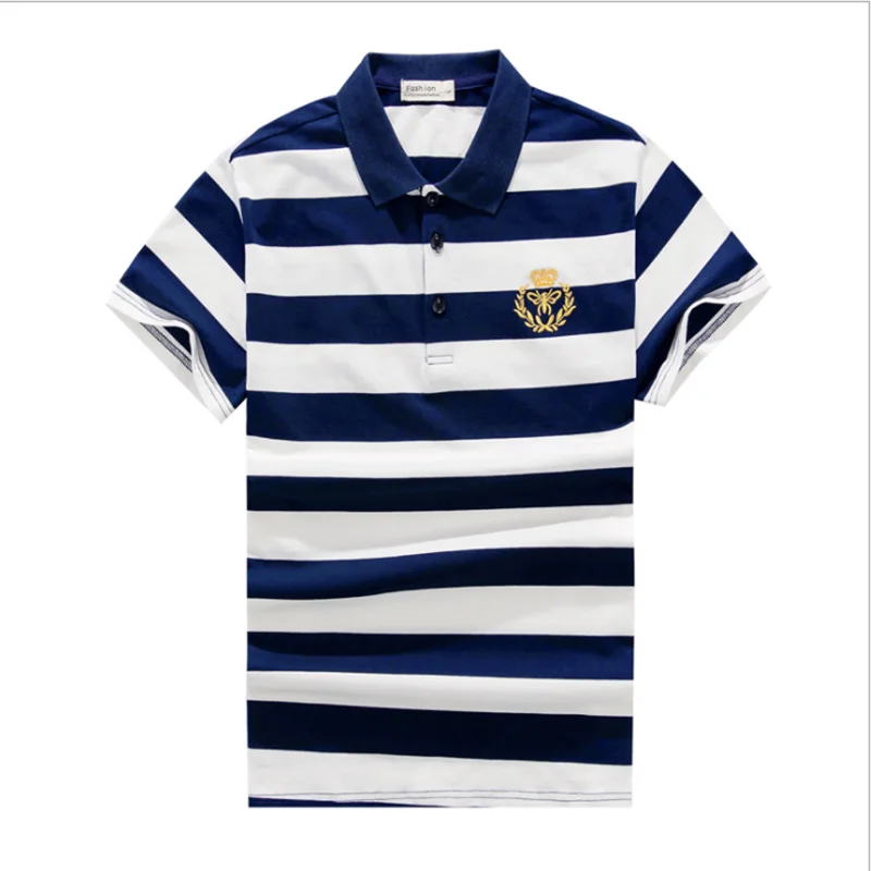 Summer Man Polo New Short Sleeve Embroidery Stripped Teen Cotton Male Clothing Casual Collar Shirts
Summer Man Polo New Short Sleeve Embroidery Stripped Teen Cotton Male Clothing Casual Collar Shirts