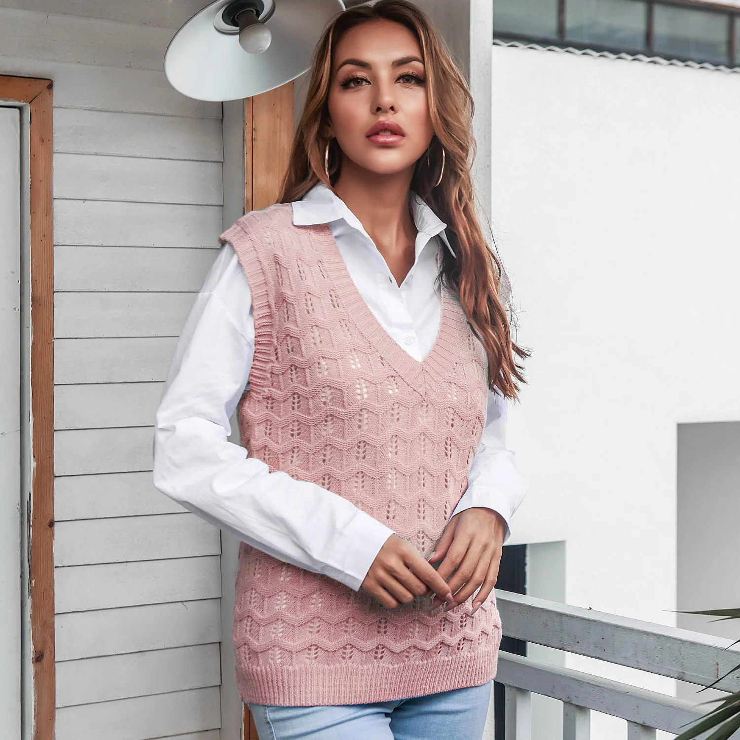Knitwear 2021 Thick Knitted Vest Sweater Female Sleeveless Crochet Jersey Mujer Loose Waist Thermal Jumper Pullover Cozy Knit
Knitwear 2021 Thick Knitted Vest Sweater Female Sleeveless Crochet Jersey Mujer Loose Waist Thermal Jumper Pullover Cozy Knit
