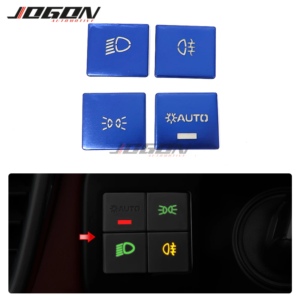 4pcs Car Inner Headlight Control Switch Button Decoration Sequins Cover Trim Red & Blue For Porsche Cayenne 2018 - 2020
4pcs Car Inner Headlight Control Switch Button Decoration Sequins Cover Trim Red & Blue For Porsche Cayenne 2018 - 2020
