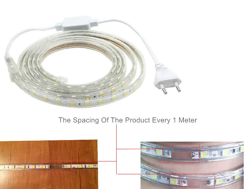 Waterproof Light strip with warm white and cold white light 1M/2M/3M/15M/20M led Ribbon 220V SMD 5050 Flexible Led Strip Light
Waterproof Light strip with warm white and cold white light 1M/2M/3M/15M/20M led Ribbon 220V SMD 5050 Flexible Led Strip Light