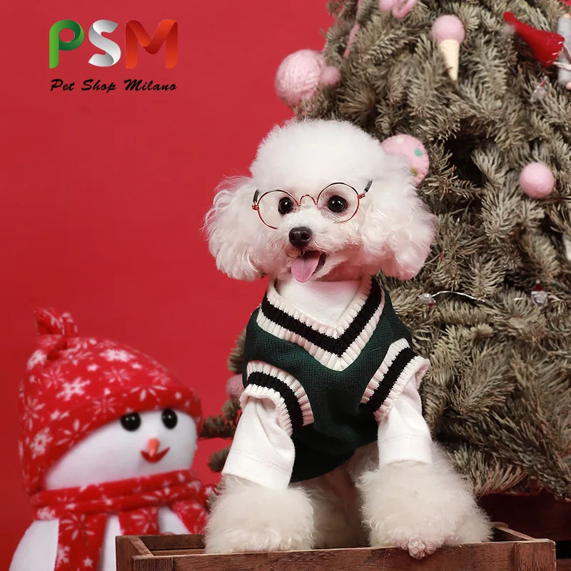 Knitted Cotton Pet Clothing Dog Clothes For Small Medium Dogs Vest Shirt College style Puppy Dog Costume Chihuahua Pet Vest
Knitted Cotton Pet Clothing Dog Clothes For Small Medium Dogs Vest Shirt College style Puppy Dog Costume Chihuahua Pet Vest