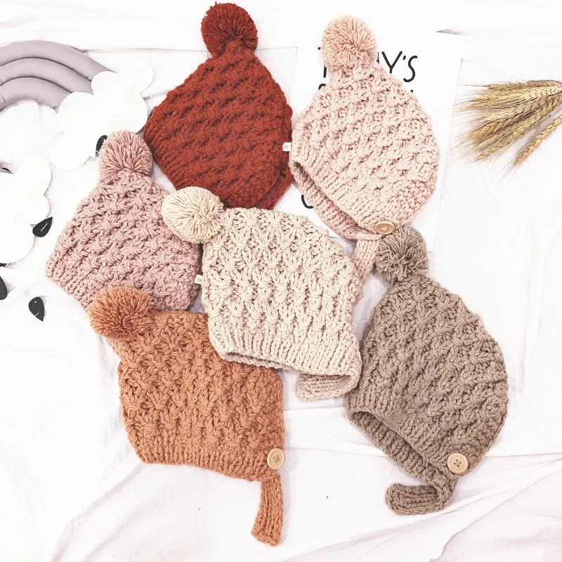 Newborn Toddler Kids Girl Cap Thick Baby Boy Hats Beaine Bonnet New Winter Unisex Hats Knitted Pompom Cotton Earflap Caps for
Newborn Toddler Kids Girl Cap Thick Baby Boy Hats Beaine Bonnet New Winter Unisex Hats Knitted Pompom Cotton Earflap Caps for