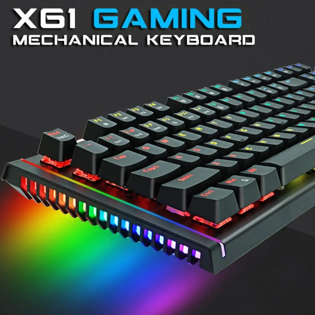 Игровая механическая клавиатура ZUOYA X61, проводная клавиатура с Anti-ghosting RGB/mix USB, с английской/русской раскладкой, CS LOL, для ноутбуков и ПК
Игровая механическая клавиатура ZUOYA X61, проводная клавиатура с Anti-ghosting RGB/mix USB, с английской/русской раскладкой, CS LOL, для ноутбуков и ПК