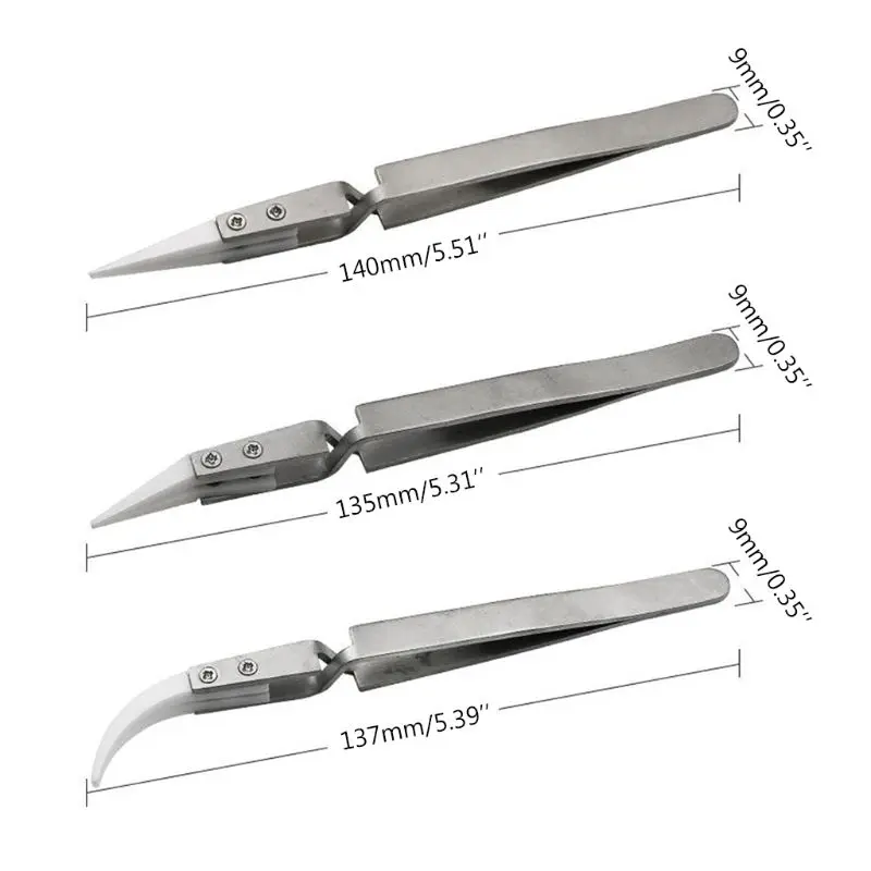 Stainless Steel Ceramic Tweezers Anti-magnetic Acid Proof Precision Clamping
Stainless Steel Ceramic Tweezers Anti-magnetic Acid Proof Precision Clamping